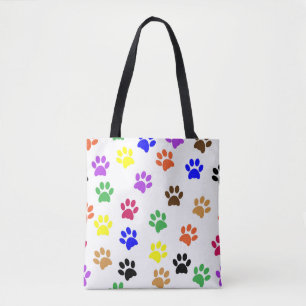 Dierenvriend van het Patroonpatroon van de Kleuren Tote Bag