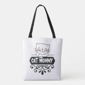 Dierenvriend van kattekattemama tote bag (Achterkant)