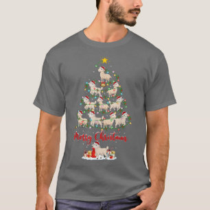 Dierenvriend van schapen die met Kerstmis op kerst T-shirt