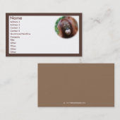 dierenvriend visitekaartje (Voorkant / Achterkant)