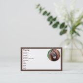 dierenvriend visitekaartje (Staand voorkant)