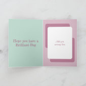 Dierenvriend voegt groene fotolavender toe kaart (Binnen)