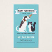 Dierenvriend voor honden-, katten- en vogelpet visitekaartje (Voorkant)