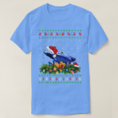 Dierenvriend Xmas Santa Hat Ugly Poison Dart Frog T-shirt (Design voorkant)