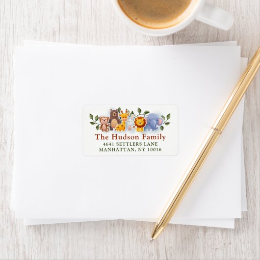 Dierenvriendelijke dierentuin Partij Greenery Adre Etiket (Insitu)