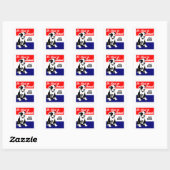  Dierenvriendelijkheid Poster Vierkante Sticker (Vel)