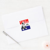  Dierenvriendelijkheid Poster Vierkante Sticker (Envelop)