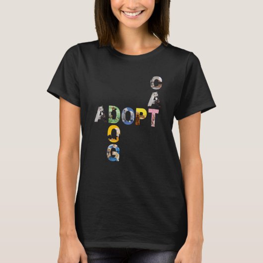 Dierenvrienden Adopt Dog Cat T-shirt (Voorkant)