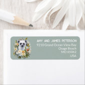 Dierenvrienden artsy blue esthetische aangepaste n etiket (Insitu)