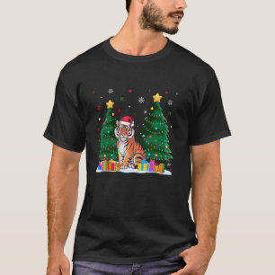 Dierenvrienden Bengaalse tijger kerstmuts lelijke  T-shirt