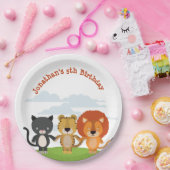 Dierenvrienden Birthday Papieren Bordje (Feest)