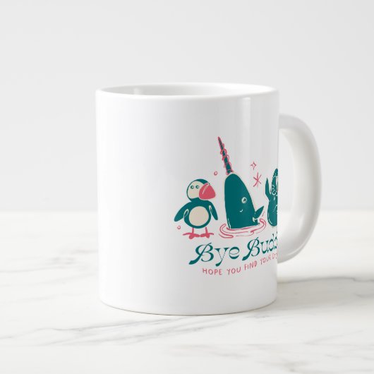 Dierenvrienden - Bye Buddy Hopelijk vind je je vad Grote Koffiekop (Voorkant rechts)