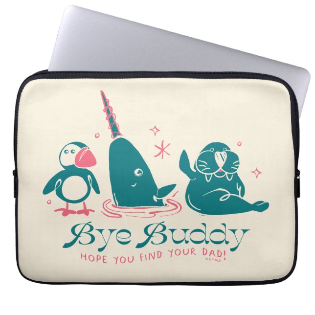 Dierenvrienden - Bye Buddy Hopelijk vind je je vad Laptop Sleeve (Voorkant)