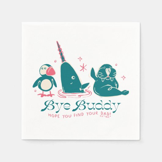 Dierenvrienden - Bye Buddy Hopelijk vind je je vad Servet (Voorkant)