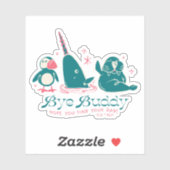 Dierenvrienden - Bye Buddy Hopelijk vind je je vad Sticker (Vel)