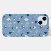 Dierenvrienden "Bye Buddy" Winterpatroon Case-Mate iPhone Case (Achterkant (horizontaal))