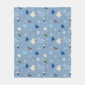 Dierenvrienden "Bye Buddy" Winterpatroon Fleece Deken (Voorkant)