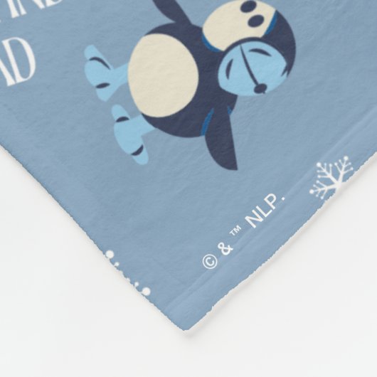 Dierenvrienden "Bye Buddy" Winterpatroon Fleece Deken (Hoek)