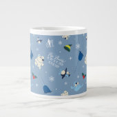 Dierenvrienden "Bye Buddy" Winterpatroon Grote Koffiekop (Voorkant)