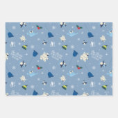 Dierenvrienden "Bye Buddy" Winterpatroon Inpakpapier Vel (Voorkant)