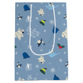 Dierenvrienden "Bye Buddy" Winterpatroon Medium Cadeauzakje (Achterkant)