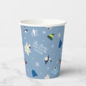 Dierenvrienden "Bye Buddy" Winterpatroon Papieren Bekers (Links)