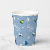 Dierenvrienden "Bye Buddy" Winterpatroon Papieren Bekers (Rechts)