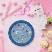 Dierenvrienden "Bye Buddy" Winterpatroon Papieren Bordje (Feest)