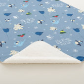 Dierenvrienden "Bye Buddy" Winterpatroon Sherpa Deken (3/4)