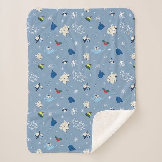 Dierenvrienden "Bye Buddy" Winterpatroon Sherpa Deken (Voorkant)