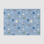 Dierenvrienden "Bye Buddy" Winterpatroon Tissuepapier (Voorkant)