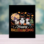 Dierenvrienden-eigenaars Happy Hallothanksmas Esse Acryl Bord (Neutraal)