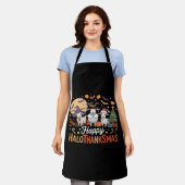 Dierenvrienden-eigenaars Happy Hallothanksmas Esse Schort (Gedragen)