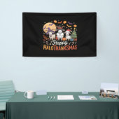 Dierenvrienden-eigenaars Happy Hallothanksmas Esse Spandoek (Beurs)