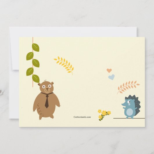 Dierenvrienden Fotouitnodiging Kaart (Achterkant)