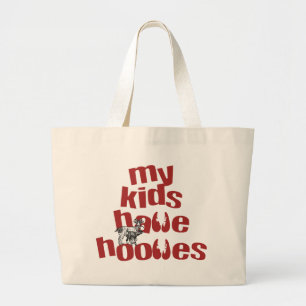 Dierenvrienden Funny Goat Grote Tote Bag