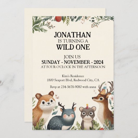 Dierenvrienden Kaart (Voorkant / Achterkant)