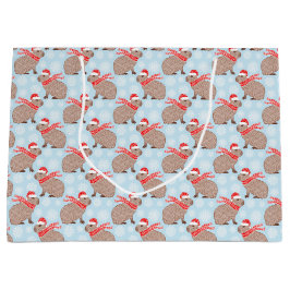 Dierenvrienden met kerstcadeaus Funny Festive Groot Cadeauzakje