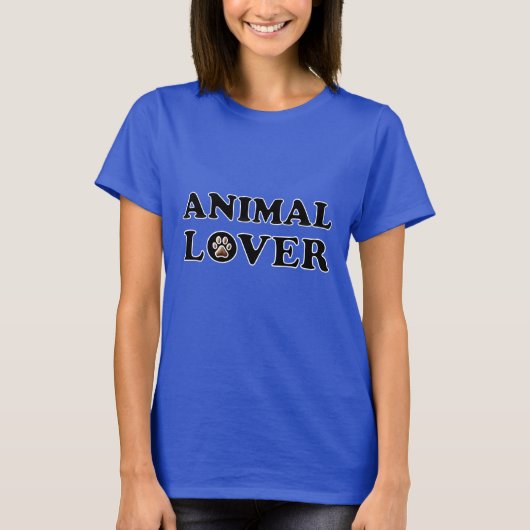 Dierenvrienden pootafdruk t-shirt (Voorkant)