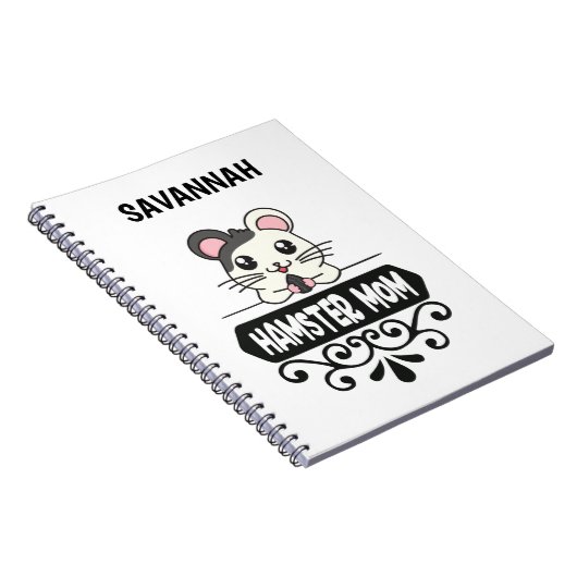 Dierenvrienden schattige hamster notitieboek (Rechterzijde)