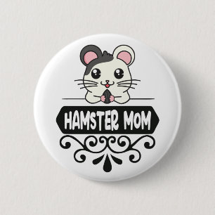 Dierenvrienden schattige hamster ronde button 5,7 cm