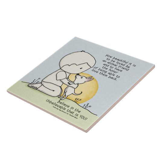 Dierenvrienden Tegeltje (Zijkant)