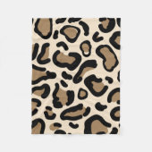 Dierenvrienden tijger kleurenpatroon fleece deken (Voorkant)