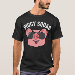 Dierenvrienden van Piggy Squad Cute Pig Farmer T-shirt