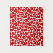 Dierenvrienden van rode Boerderijen van rode koeie Wandkleed (Voorkant)