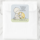 Dierenvrienden Vierkante Sticker (Tas)