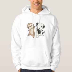 Dierenvrienden voor de toediening van Sloth Dalmat Hoodie