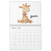 Dierenvrienden voor kinderen, Waterverf Kalender (Feb 2027)