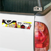 Dierenvrijheid Bumpersticker (Op Truck)