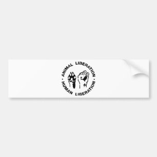 Dierenvrijheid - Menselijke bevrijding Bumpersticker
